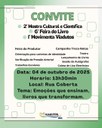 2ª Mostra Cultural e Científica, 6ª Feira do Livro e 1º Movimenta Viadutos.